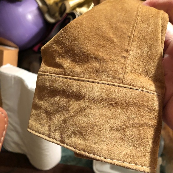 A M tan Swede jacket new The boots are a 7 and are new. Look lovely together - Picture 5 of 6